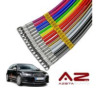 tubi freno in treccia auto aereonautica su misura audi a3 s3 8p 2.0 2006 2013