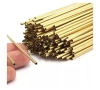 Tubi in rame a spirale, 10 pezzi di tubo in ottone da 250 mm lunghezza, spessore della parete 0,2, diametro esterno,8-2, dritto in, rame a sottile, piccolo for lavori fai te(0.8 * 0.2 * 250mm)