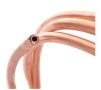 Tubi in rame T2 for refrigerazione e condizionamento dell'aria, bobina in con diametro esterno da 2 mm a 12,7(OD 4mm x T 1mm 3 meter)