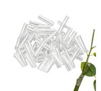 Tubi in Silicone per innesto di Piante, 3 x 1 cm, 100 Pezzi, Tubi ad Alta resilienza e Clip per innesto Resistenti agli, per Verdure, Fiori, piantine