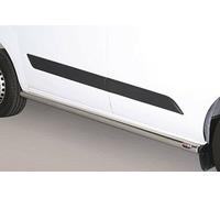 Tubi laterali in acciaio inox lucido 60mm Ford Transit Custom Short dal 2013