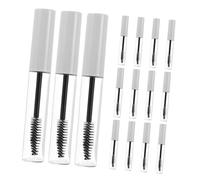 Tubi Mascara Ricaricabili Rotondi 10ml in Plastica, 15 Pezzi | Formato da Viaggio, Chiusura Ben Sigillata, Uso DIY per Routine Beauty Personali