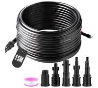 Tubi per Idropulitrici, SWAWIS 15M 180bar Sonda Sturatubi per Idropulitrice Tubo Idropulitrice con 5 Adattatori Compatibile con Bosch Kärcher K2-K7 Lavor Interpump Idropulitrici