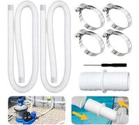 Tubi Per Piscina,99 Cm Ricambio Flessibile Resistente Con 4 Fascette - Tubo Per Piscine Fuori Terra,Circolazione Acqua Nuoto, Collegamenti Spa, Aspirazione Manuale E Cascata