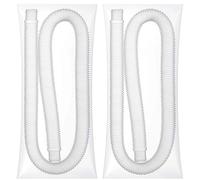 Tubi per piscine fuori terra, 2 pezzi di ricambio da 150 cm, tubo per pompa per piscina, diametro 3,2 cm/3,2 cm con morsetti, tubo pompa filtro, a prova di perdite