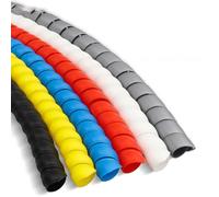 tubi protettivi, Manicotto flessibile for la gestione dei cavi, spirale avvolgente, tubo for da 1 metro(Black,20mm inside diameter)