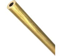 Tubi rotondi in ottone, modellismo H62 Tubo in ottone Diametro esterno 11 mm Capillare Duro Tubo cavo dritto Lunghezza industriale 500 mm Oro OD11xID10x0,5 mm