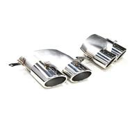 Tubi Scarico Auto 1 Paio Per A6, Per A7, S, Line Up S6 S7 Terminale Scarico, Scarico 2016-2018, 4 Uscite, Tubo Scarico Per Auto In Acciaio Inossidabile Nero.(D'argento)