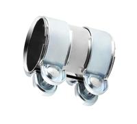 Tubi Scarico Auto Morsetto Di Scarico In Acciaio Inox 45/50/55/60/65/70/76mm Connettore Tubo Di Scarico Giunto Manicotto Morsetto Punta Regolabile Scarico Silenziatore(60mm(2.36 in))