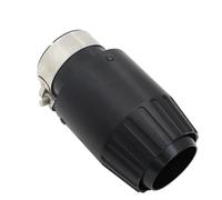 Tubi Scarico Auto Terminale Di Scarico Universale Per Auto In Alluminio, Decorazione Terminale Nera Per Marmitte.(51mm-76mm)