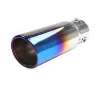 Tubi Scarico Auto Terminale Scarico Universale Terminali 1,75"/2,0"/2,25"/2,5", Ingresso 1,5" A 2,5", Uscita 3", Con Morsetti E Adattatori, Lunghezza 8,5" Bulloni.(Burnt Blue)