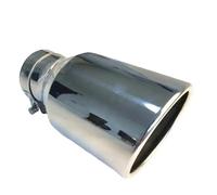 Tubi Scarico Terminale Di Scarico Universale Per Auto In Acciaio Inox Calibro 114 Mm Punta Silenziatore(60MM IN-115MM OUT)