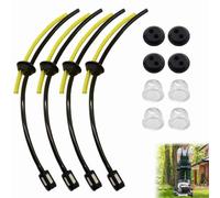 Tubi Serbatoio Decespugliatore Filtro Benzina, Decespugliatore Tubo Carburante, Kit tubo Filtro Serbatoio Carburante con Guarnizioni e Primer per Motosega Tagliasiepi Potatore, 12 Pezzi