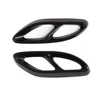 Tubi Terminali Per Auto Per Mercedes Per Benz A B C E GLC CLS Classe W177 W247 W205 W213 X253 C257 Auto Silenziatore Scarico Posteriore Punta Copertura Trim(Black)