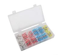 Tubi termorestringenti e 200 pezzi di connettori per saldatura impermeabili assortiti per collegamenti elettrici sicuri