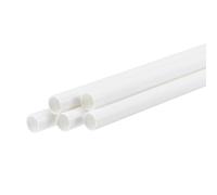 Tubi tondi in plastica ABS Tubo cavo rotondo in ABS da 5 pezzi for modellismo fai da te bianco 2-10 mm 25 cm(6.5mmx8mmx250mm)