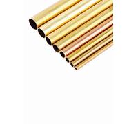 TUBI TUBO IN OTTONE FORATO TONDI LISCI OT 63