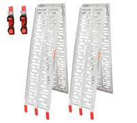 Tubiaz 2X Rampe di Carico, Rampa Pieghevole 680 kg Max, Antiscivolo Rampa di Accesso, Robuste Rampa di Carico, per moto, ATV, quad, auto,Mobilità su Sedia a Rotelle