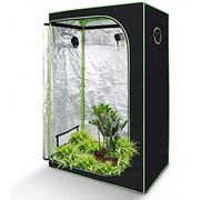 Tubiaz Grow Tent - Tenda da terra, 120 x 60 x 180 cm, Oxford 600D, resistente alla luce e impermeabile, con finestra di osservazione per Homegrowing