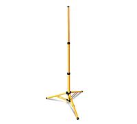 Tubiaz Treppiede per faretto da costruzione, treppiede telescopico, faretto a LED in acciaio, lampada da lavoro giallo, supporto per 1 faretto, altezza regolabile fino a 1,60 metri (supporto singolo)