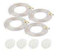 Tubing for Medela Pump in Style Advanced Breastpump Released After Jul 2006 Plus 4 membrane in confezione al dettaglio. Sostituisce Medela Tubing # 8007212, 8007156 & 87212. Senza BPA. Made by Maymom (Two Packs Total 4 tubi e 4 membrane)