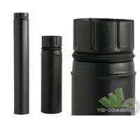 TUBo Ø10xH25 cm ALA PELLET ECO PER STUFE CANNA FUMARIA ACCIAIO SMALTATO 0,8 MM