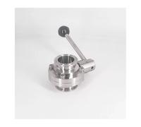 Tubo 19/25/32/38/45/51 mm OD x valvola sanitaria Tri Clamp da 1,5" 2" in acciaio inossidabile SUS 304/316L(51mm Pipe OD K64mm,SUS304_MID- DUTY(6 BAR))