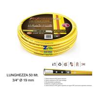 TUBO 3/4" IRRIGAZIONE GIARDINO ACQUA VERSUS 5 STRATI GIALLO Ø 19 mm X 50 METRI