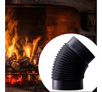 Tubo a gomito da 45°, estensione del condotto del camino, gomito pratico per