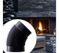 Tubo a gomito da 45°, estensione del condotto del camino, gomito pratico per