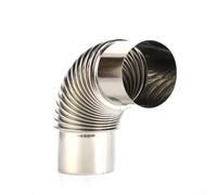 Tubo a gomito in acciaio inox, diametro 60 mm/70 mm/80 mm, curva a 90 gradi per stufe a legna e camini, per stufe a legna da campeggio all'aperto (70 mm)