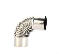 Tubo a gomito in acciaio inox, diametro 60 mm/70 mm/80 mm, curva a 90 gradi per stufe a legna e camini, per stufe a legna da campeggio all'aperto (80 mm)