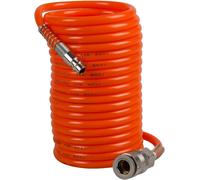 TUBO A MOLLA PER ARIA COMPRESSA CON RACCORDI MT 15 COMPRESSORE SPIRALATO MM 10X8