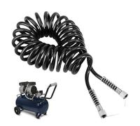 Tubo a per compressore d'aria, tubo flessibile per compressore d'aria da 180 cm, aerografo a ricircolo, kit di tubi di montaggio industriali per pneumatici, di ricambio su entrambe le