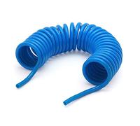 Tubo a spirale per aria compressa in poliuretano, 8 mm, lunghezza 5 m, blu