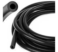 Tubo a vuoto per auto, diametro interno 4 mm, diametro esterno 8 mm, 3 m, tubo in silicone ad alta temperatura, per tutte le pompe, turbine, ingressi, rubinetti di uscita, nero