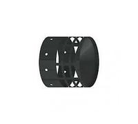 TUBO ACCESSORI PELLET MONOPARETE Ø80 - Ø100 ACCIAIO AL CARBONIO SMALTATO NERO