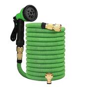 Tubo acqua da giardino estensibile, doppio connettore in metallo, bobina in PVC ad alta pressione, tubi acqua magici for irrigazione di fattorie da giardino, lavaggio auto(Green,75FT-22M)