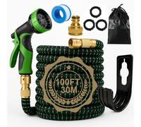 Tubo Acqua Giardino 30m con 10 Modalità di Irrigazione - Compatibile con Rubinetti 1/2" & 3/4" | Design Antigoccia per Innaffiatura, Lavaggio Auto e Cura del Verde