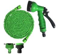 Tubo Acqua Giardino Tubo flessibile da giardino, tubo for l'acqua, estensibile, 7 modalità, pistola ad acqua, serbatoio in schiuma, spruzzatore autolavaggio(25ft-7.5M Extented)