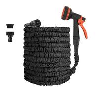 Tubo Acqua Giardino Tubo flessibile estensibile ad alta pressione for autolavaggio, pistola acqua la pulizia, irrigazione di giardini, tubi dell'acqua(01,1.6CM_125FT)
