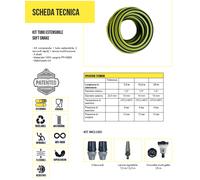 Tubo Acqua Irrigazione Giardino Estensibile 7,5 12,5 25 Metri SOFT-SNAKE 1/2