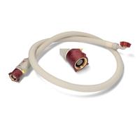 Tubo acquastop 1,7mt lavatrice lavastoviglie con ghiera in ottone 3/4 max. 90°C 0,2-10 bar con valvola di sicurezza e microfiltro inox