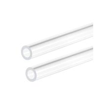 Tubo acrilico trasparente rigido rotondo da 2 pezzi, lunghezza 305 mm, raccordi for tubi in vetro organico PMMA for la produzione di modelli(18mm x 22mm)