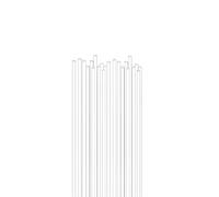 Tubo acrilico trasparente rotondo, Confezione da 1000 tubi capillari for la determinazione del punto di fusione in acrilico, diverse misure(0.1x100mm)