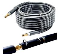 Tubo ad alta pressione adatto per idropulitrice Kärcher K2 K3 K4 K5 K6 K7 Home Garden serie 2008 con sistema a incastro Quick Connect come 2.641 - 721.0 + adattatore prolunga connettore (20 metri)