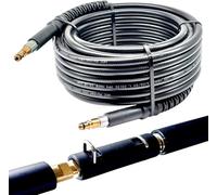 Tubo ad alta pressione adatto per idropulitrice Kärcher K2 K3 K4 K5 K6 K7 Home Garden serie 2008 con sistema a incastro Quick Connect come 2.641 - 721.0 + adattatore prolunga connettore (15 metri)