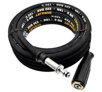 Tubo ad alta pressione adatto per Kärcher HD 5/12 C fino al 2016 | filettatura interna M22 14 mm mandrino | 11 mm AVS girevole | 220 bar | DN6 | fino a 150 °C | compatibile con pistola Kärcher | Tubo