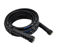 Tubo ad alta pressione DN6 2SN 400 bar, prolunga M22 x 1,5 IG con spinotto, protezione antipiega, tubo HD HDS, adatto per idropulitrici Karcher Kranzle fino a 155 °C, resistente all'abrasione