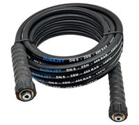 Tubo ad alta pressione DN6 2SN 400 bar, prolunga M22 x 1,5 IG con spinotto, protezione antipiega, tubo HD HDS, adatto per idropulitrici Karcher Kranzle fino a 155 °C, resistente all'abrasione